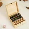 12/25 Fächer Holz-Aufbewahrungsbox Trage-Organizer Ätherische Ölflaschen Aromatherapie-Behälter Aufbewahrungsbox Hülle