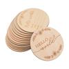 BAAJ-14Pcs Wooden Baby Monthly Milestone Cards, Baby Milestone Discs For Photo Props Baby Shower Gifts