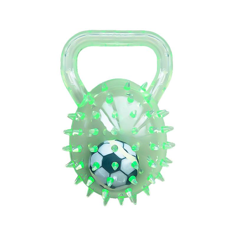 

Popular Portable Spike Sound Throwing Corgi Border Shepherd Dog Grinding Teeth Cleaning Sound Throwing Toys зелёный