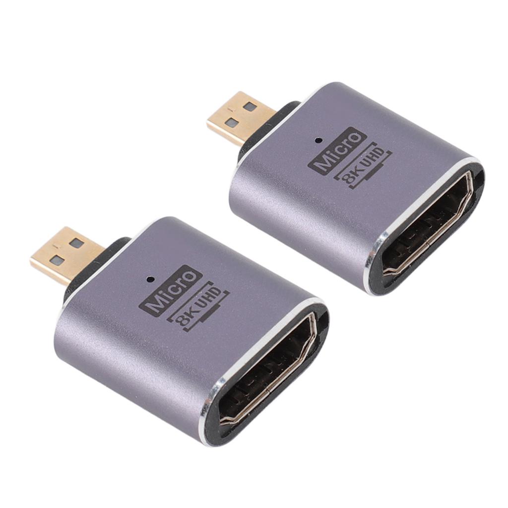 8K Micro HD Multimedia Interface To HD Multimedia Interface Adapter Universal 48Gbps Micro HD Multimedia Interface To