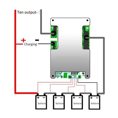 4S 12V 100A LiFePO4 Lithium-Batterie-Schutzplatine mit Power-Batterie-Balance/Verbesserung BMS PCB Schutzplatine DY