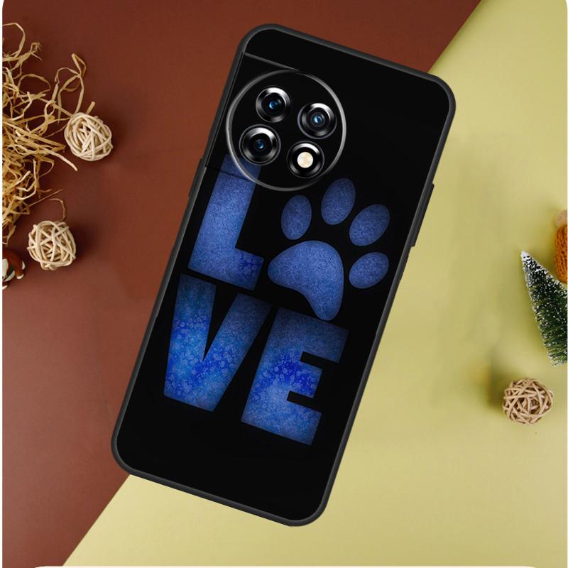 Dog Paw For OnePlus 13 13R 12 12R 11 9 10 Pro 8T 9RT 10T 10R N20 N30 Nord CE 2 3 4 Lite Phone Case