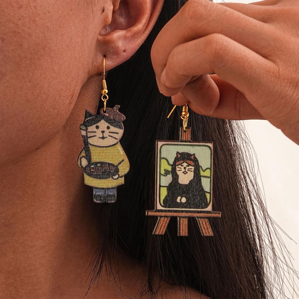 Full Hosting Eco-Friendly Acrylic Earrings, Personalized Halloween Pumpkin, Tombstone, Skull Earrings, Earrings.