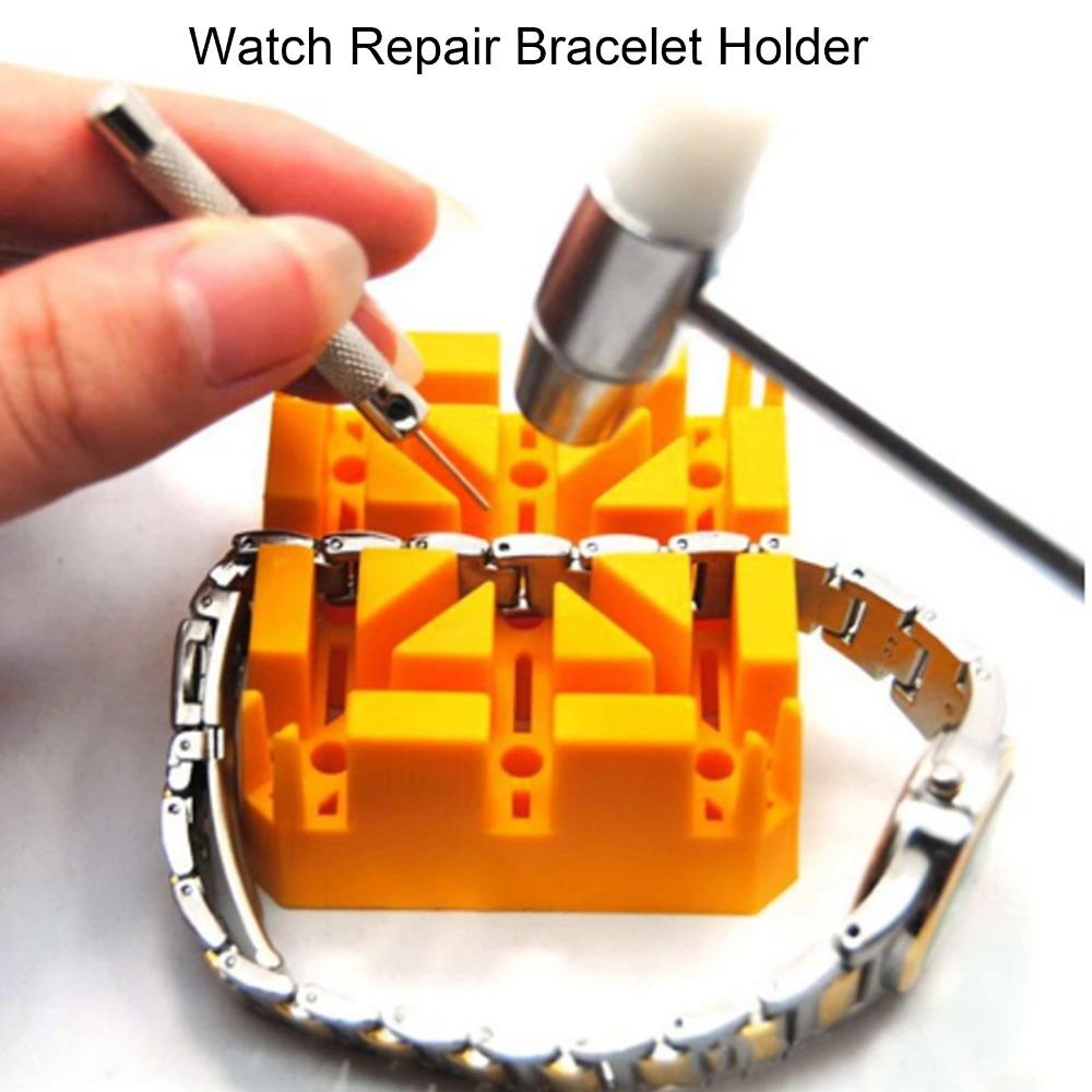 Plastic Watch Band Holder Orange Watch Link Removal Tool Watch Repair Holder Strap Link Removal