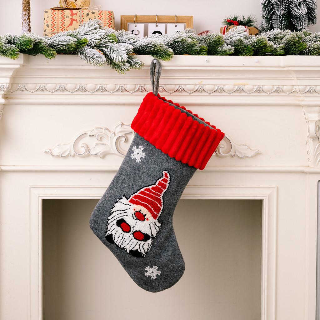 Charming Stockings Christmas With Unique Noface Doll Design Ideal For Children And Family Gifts