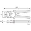 HOZAN Crimping Crimping for Bare Crimp Terminals and Compatible with Tool, Pliers, Sleeves, 0.3/0.5/1.25/2mm Connectors, P-726
