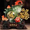 Feng Shui Resin Pixiu Gourd Ornaments Attract Money Crafts Table Living Room Decoration