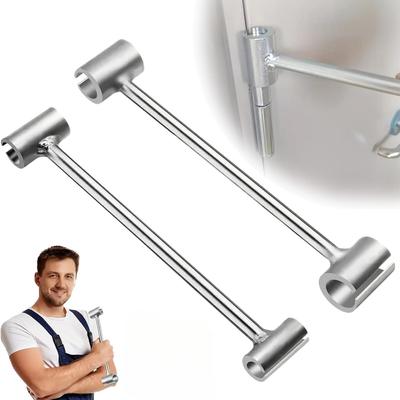 Door Hinges Gap AdjustingTools Double Heads Hinge Door Repair Spanner for Round Bolt Adjustable Wrench for Residential, Cleanroom Doors