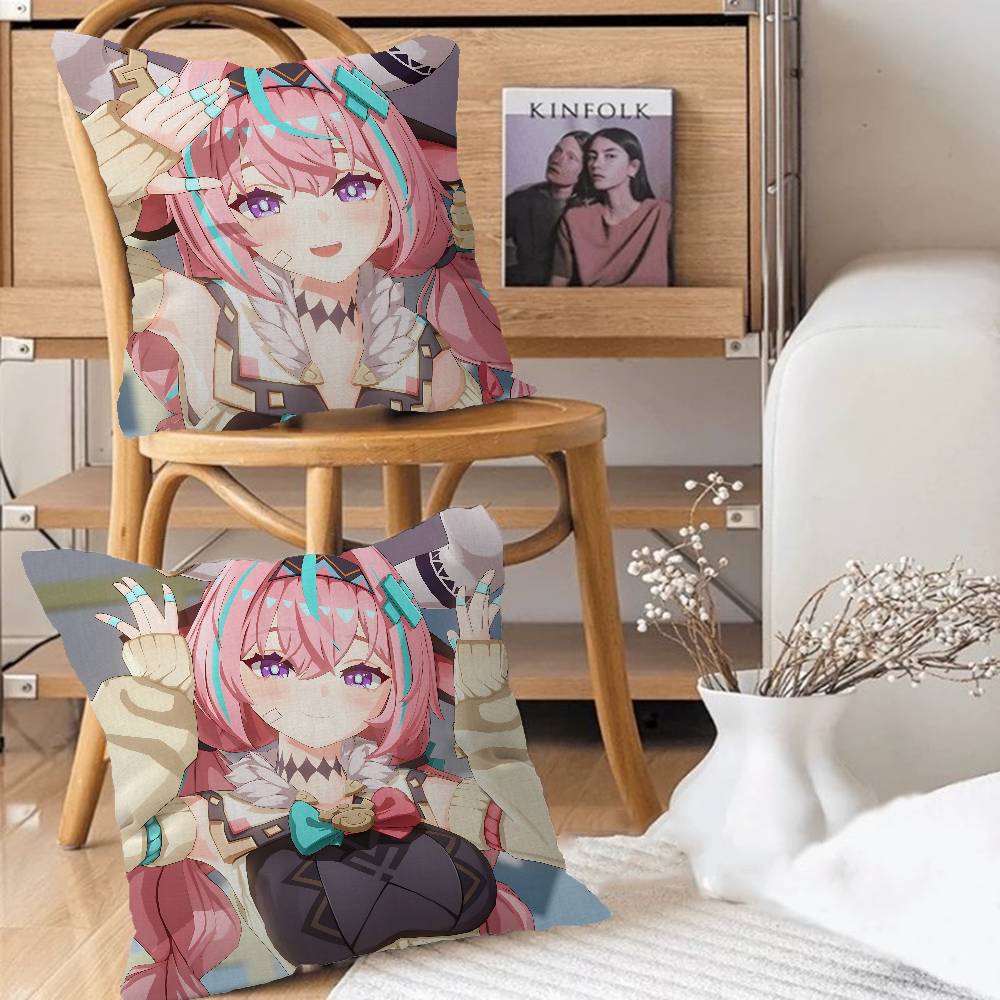 GenshinS Anime V-VaresaS Kissenbezug Abnehmbar Waschbar Kissenbezug – Ganzjährig Weiches Leinen