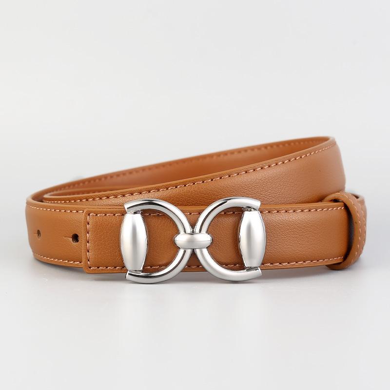 

Mary Snap-buckle women s belt, work clothing style accessible luxury, matching suit, formal wear, office lady belt 100cm