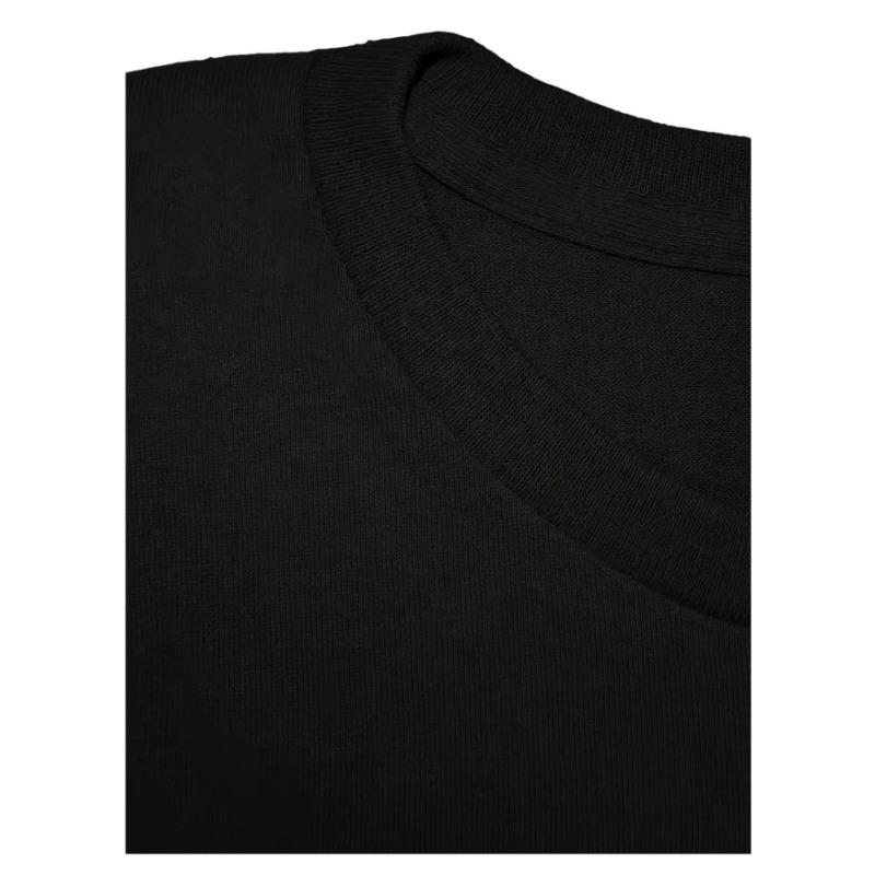 Europäische Größe Herren Übergröße Erde Wind Feuer Retro Muster T-Shirt - Schwarz 70er/80er Musikband Design, Atmungsaktives Kurzarm Freizeithemd