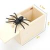 1 PC Trick Spider Funny Scare Box Wooden Hidden Box Quality Prank Wooden Scare Box Fun Game Prank Trick Funny  Gifts