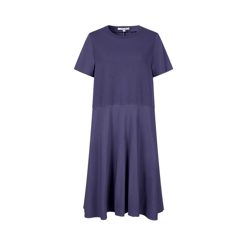 JZ Annacoco Women's Cleanfit Stitching A-Line Dress