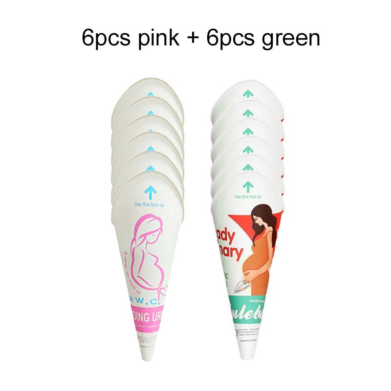 

12/24pcs Female Urination Device Disposable Hygienic Leak-Proof Stand Up Pee Paper Cup Foldable Women Urinal Funnel Portable TMZ