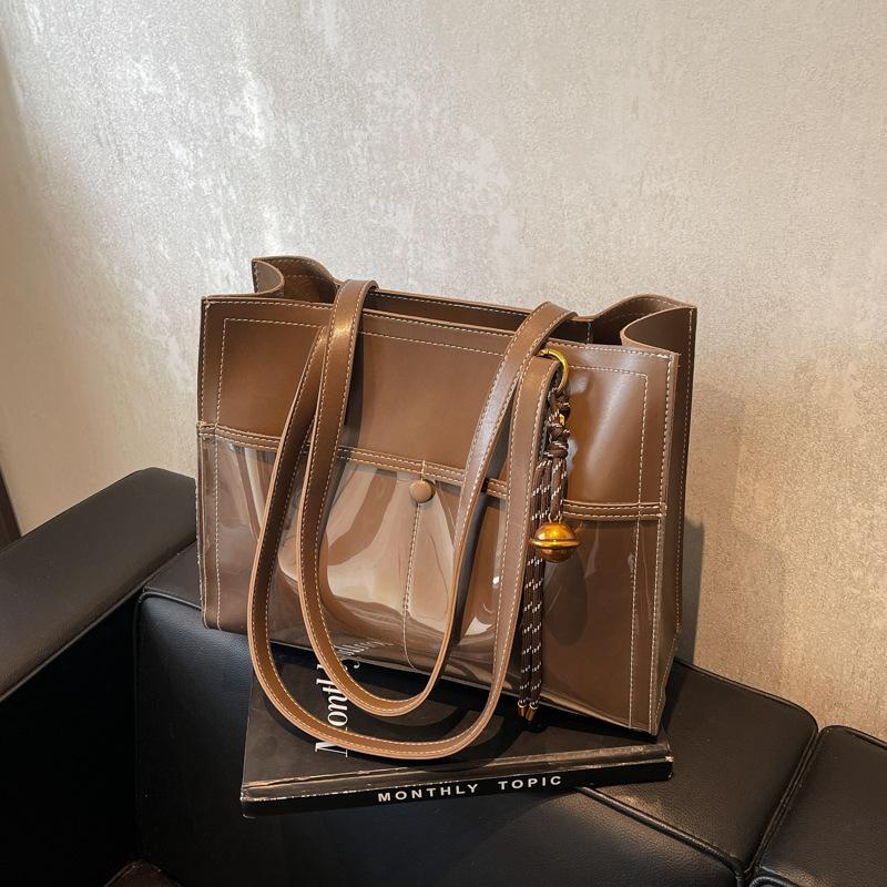 

Нишевая текстурная сумка-тоут большой вместимости в стиле ретро, женская новая осенне-зимняя темпераментная универсальная сумка через плечо для работы хаки