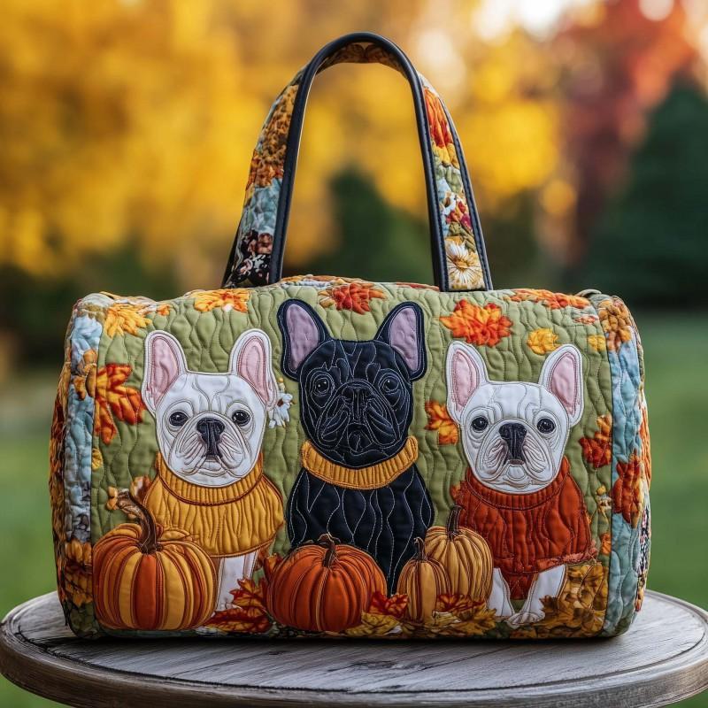 3D Dog Quilted Padded Travel Bag Fashion Print Yoga Tote Women