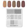 kads Nail Art Stamping Plates Geometry 017 Nail Template Manicure Tools for Nail Plate DIY Stamping Tools