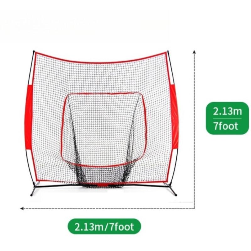 Schlag- & Wurf-Übungsrahmen Outdoor Tragbar Baseball-Trainingszubehör Zusammenklappbares Baseball- & Softball-Übungsnetz