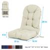Rocking Chair Cushion With Ties Waterproof Non-slip Fade-resistant For Patio High Back Chair Chaise Lounge Cushions Replacement
