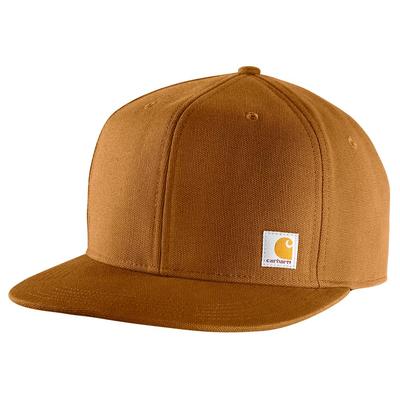 Carhartt Farm Duck Flat Brim Carhartt One Size Men's Cap, Brown,