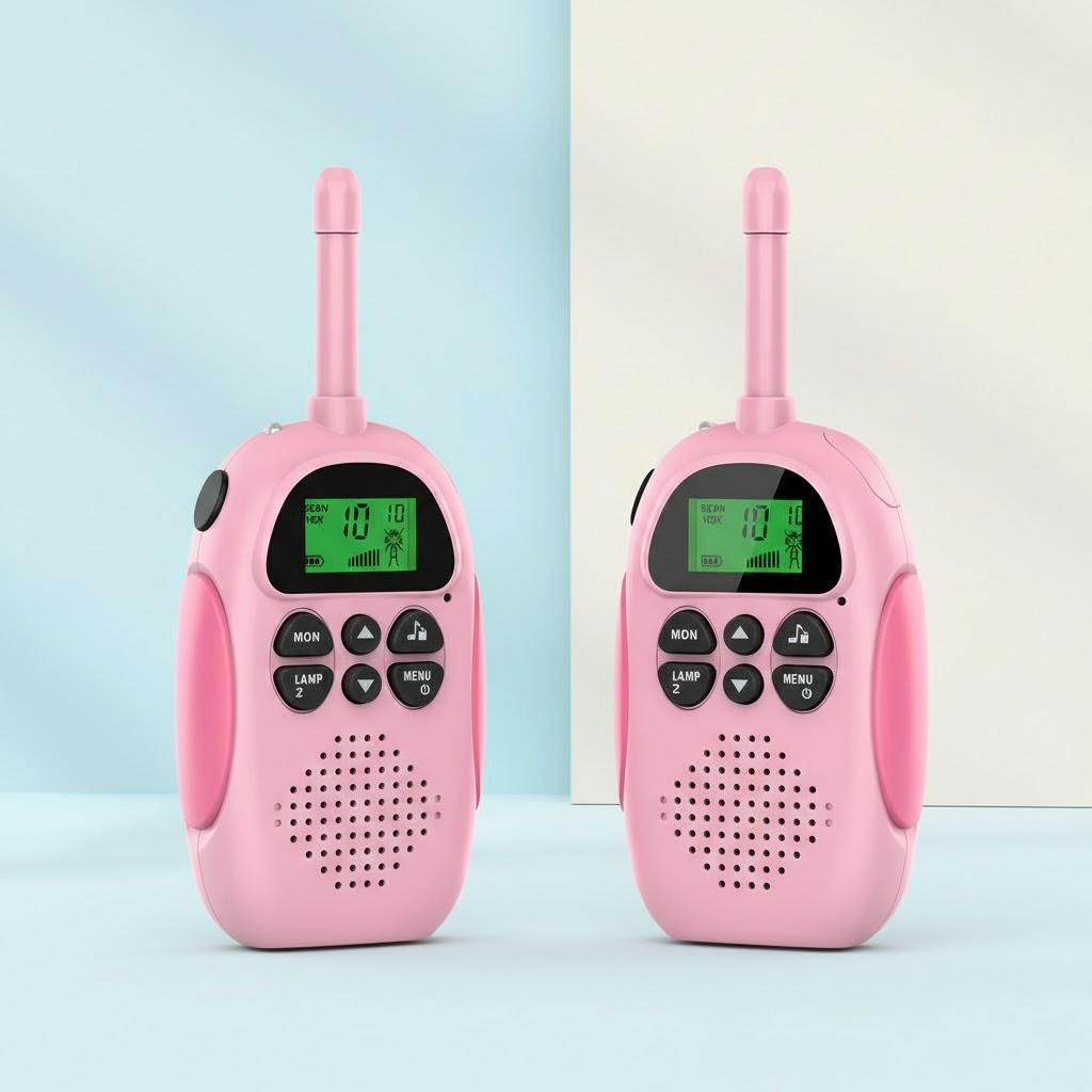 Rechargeable Walkie Talkies for Kids 2 Pack 22 Channels 3KM Range Toys Two Way Radio Children Gifts