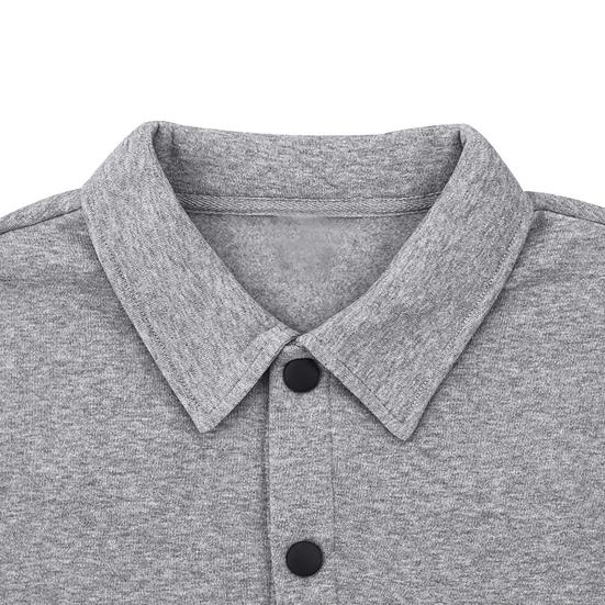 Men Jacket Coat Lapel Long Sleeve Single Breasted Casual Coat with Flap Pockets Solid Color Spring Autumn Jacket Versatile Outerwear