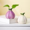 Zwiebelform Keramikvase Kleine Dekorations-Blumenvase Hydrokultur-Pflanzenhalter für Wohnzimmer Hochzeitsfeier Zuhause Küchentisch Dekoration