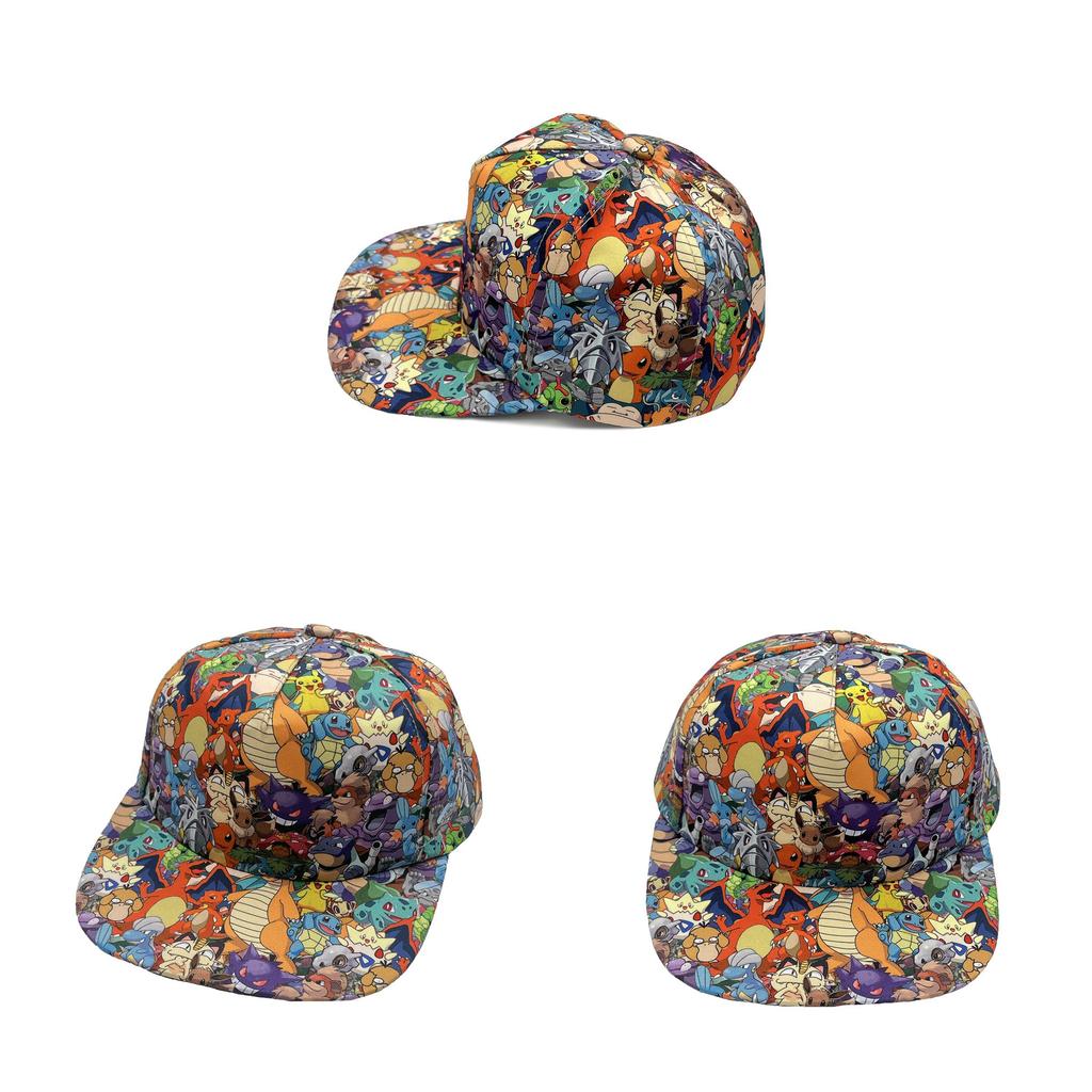 Pokemon Pattern Kids Baseball Hat With Sunproof Breathable Polyester Suitable For Children