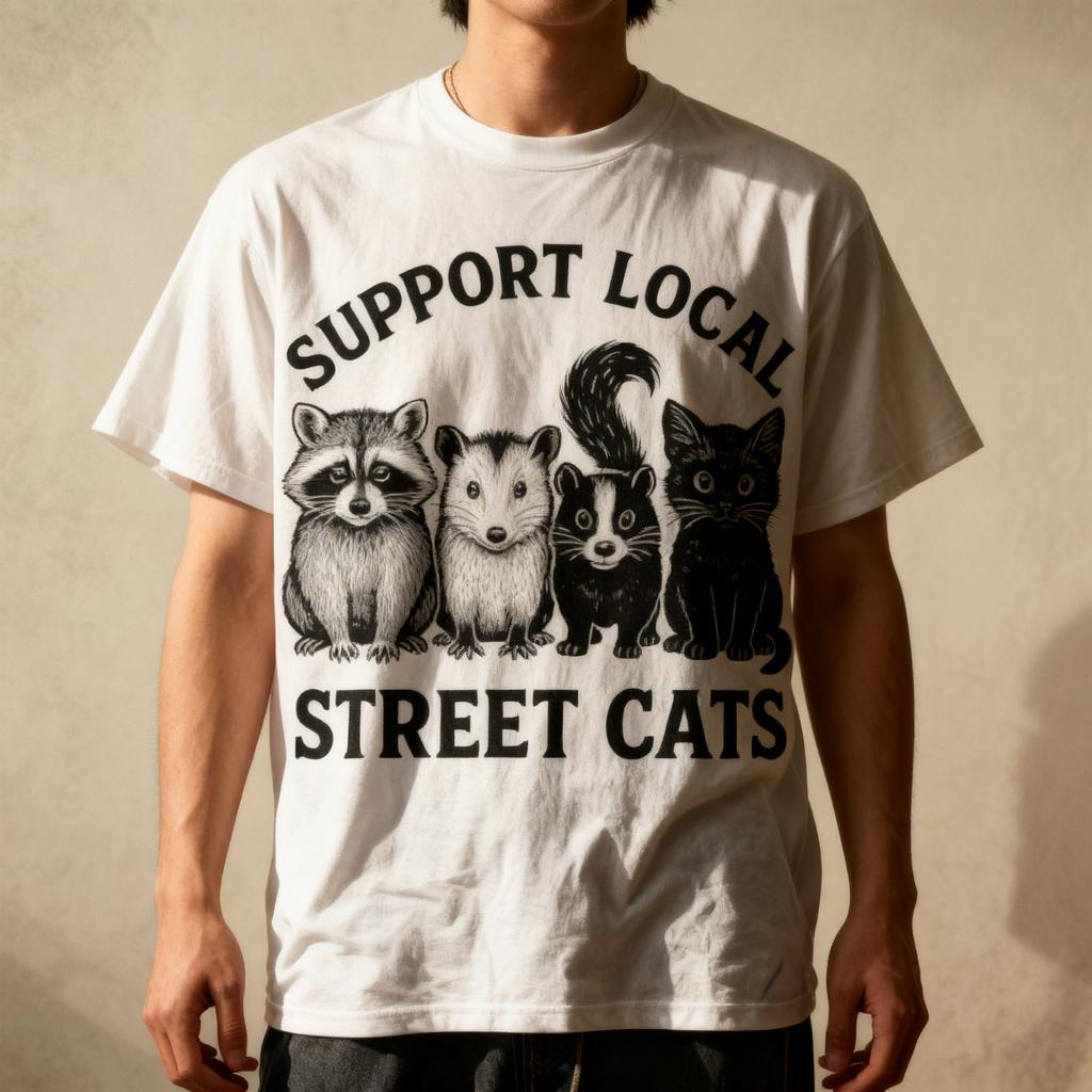 Support Local Street Cats Team Trash Opossum Raccoon Rat Unisex T-Shirt