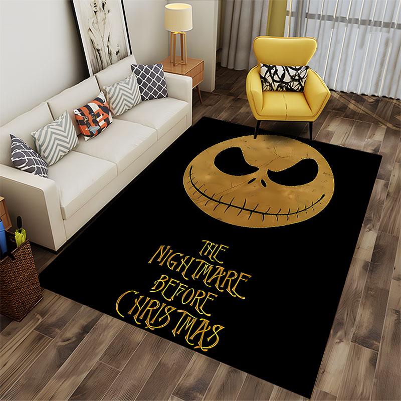 Nightmare Before Christmas Rug suitable as a non-slip mat for the living room or bedroom sofa