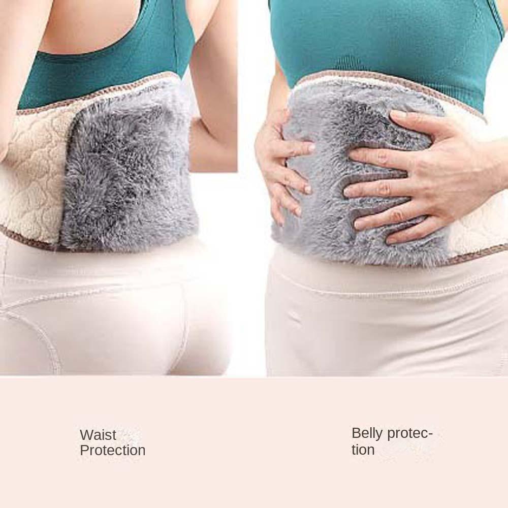 Lumbar Brace Plush Lumbar Brace Spine Support Winter Fur Waist Belts  Winter