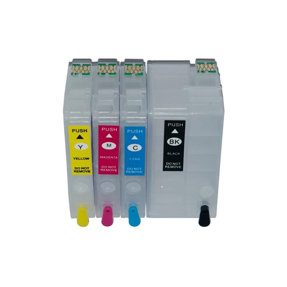 Cartuș de cerneală reîncărcabil 27XL pentru Epson WF-3640/7715/7710/7210 Set of 4-color chips