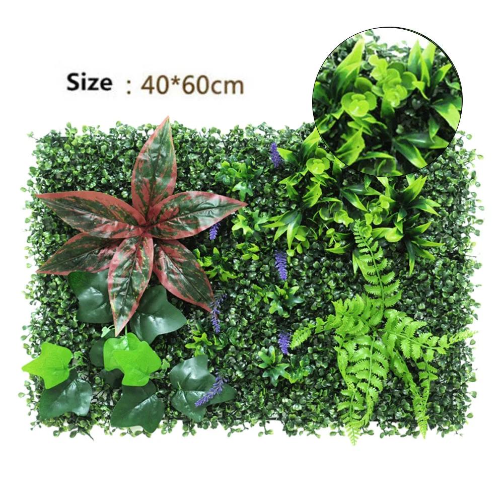 Artificial Lawn Plant Lawn DIY Background Wall Panels Fake Grass Leaf Wedding Decoration Green Grass Carpet Turf
