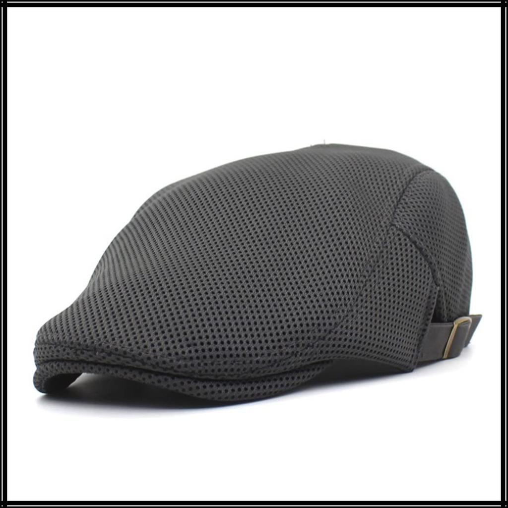 Einfache Jagdkappe Hut Sport Laufen Outdoor Golf Herren Damen CA591 [White Fang] (Hellgrau)