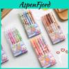Delightful 0.5mm 6pcs Ins Press Gel Pen Set Featuring Cute Cartoon Characters For Students