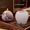 1PC Moon Flower Aromatherapy Candle Silicone Mold DIY Flower Relief Expanded Fragrance Gypsum Ornament Grinding Tool