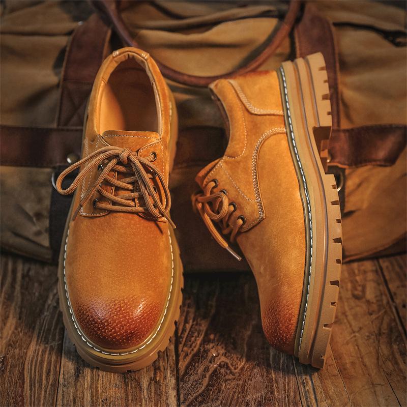 3190 low-top Martin boots spring new men's short boots British retro outdoor desert tooling boots heightening men's boots