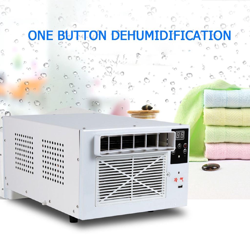 1100W Portable Desktop Air Conditioner Cold/Heat Dual Use 220V/AC With Remote Control LED Display Panel Air Cooling Heating Fan