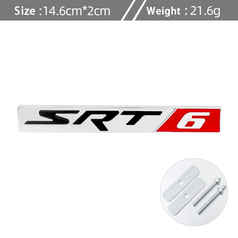 1 ks 3D kovové odznaky emblémy nálepky Sxt6 Sxt8 pro Ram Caliber Journey Sxt8 Sxt6 Srt6 Srt8 Caravan Autodoplňky