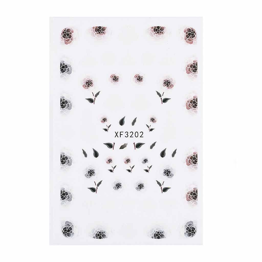 New Nail Applique 3D Waterproof Retro Wind Nail Sticker Nail Jewelry Nail Patch