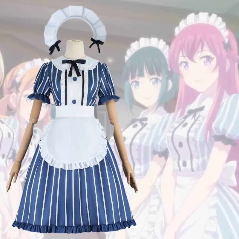 Terrace The Cafe Its Goddesses Cosplay Costume Dress Roleplay Outfit Polyester