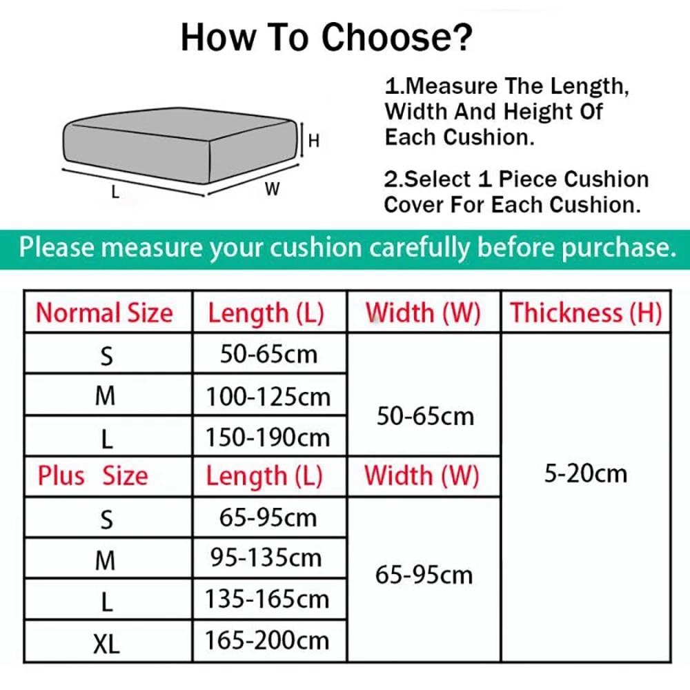 Plain Color Stretch Sofa Seat Cushion Cover For Living Room Elastic Furniture Protector Couch Chaise Longue Sofa Seat Slipcover