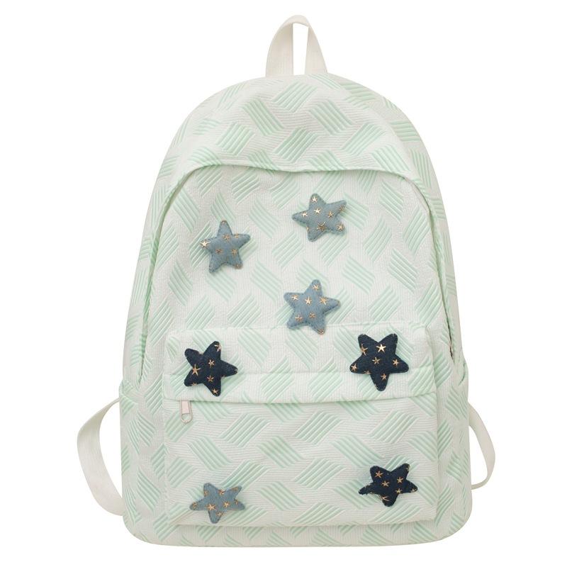 Модный японский милый женский рюкзак с пентаграммой для девочек, школьная сумка для студентов колледжа, женский школьный рюкзак зелёный