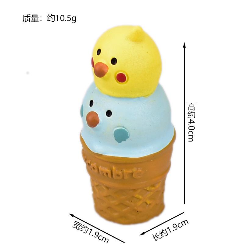 Zakka Summer Ice Cream Truck Monster Chocolate Cool Mint Popsicle Cone Cat Cute Snow Monster Creative Miniature Scene Decoration