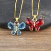 Nidin Neue Mode Damen Halskette Korea Stil Schmetterling Anhänger Glücksbringer Mädchen Süß Liebenswert Hals Schmuck Großhandel Dropshipping