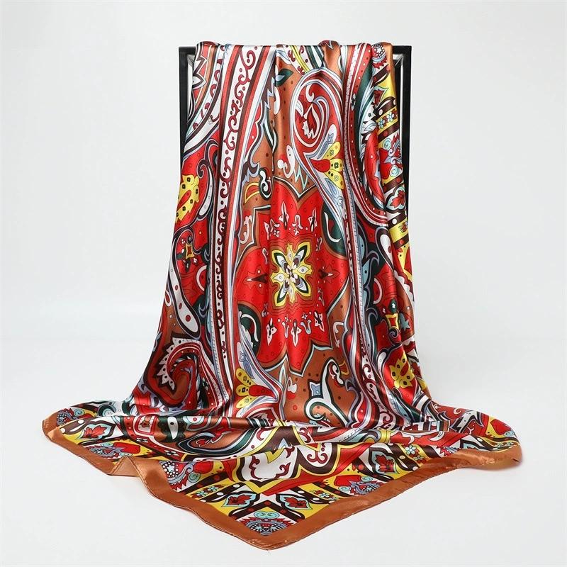 90CM Women Fashion Square Lady Shawl Colorful Lace Scarf Female Tassel Shawls Scarves Spring Summer Photo Props Accessories