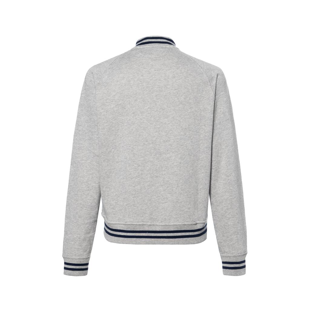 Polo Ralph Lauren Jacket FW24 Baseball Collar Single-Breasted Raglan Long Sleeve Kids Jackets Gray 323932140-003