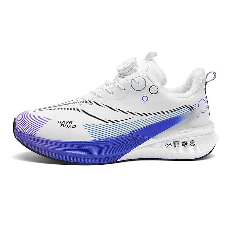 

Red Rabbit 8PRO True Explosive Carbon Board Youth Racing Leather Surface Fleece Warm Running Shoes Men s and Women s Rotating Buckle Sneakers 44