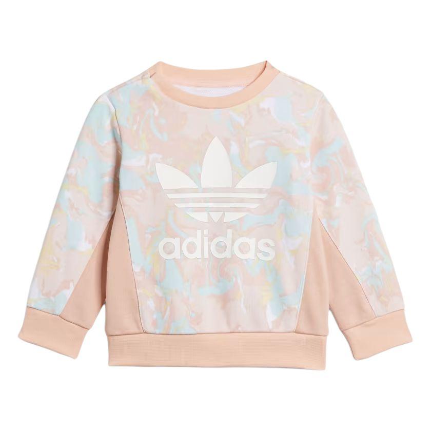adidas Originals Casual Sportswear CREW SET Pink Infant And Toddler H22632