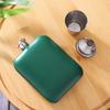 Rectangular 6oz Wine Flagon 304 Stainless Steel Whiskey Pot Mini Pocket Hip Flask  Camping